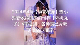 2024年4月【重磅核弹】查小理新收纳的颜值母狗【桃桃丸子】VIP福利，各种露出屌爆了，强烈推荐