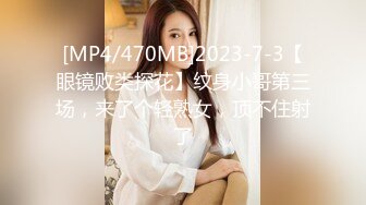 [MP4/470MB]2023-7-3【眼镜败类探花】纹身小哥第三场，来了个轻熟女，顶不住射了