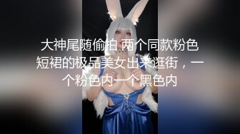 大神尾随偷拍 两个同款粉色短裙的极品美女出来逛街，一个粉色内一个黑色内